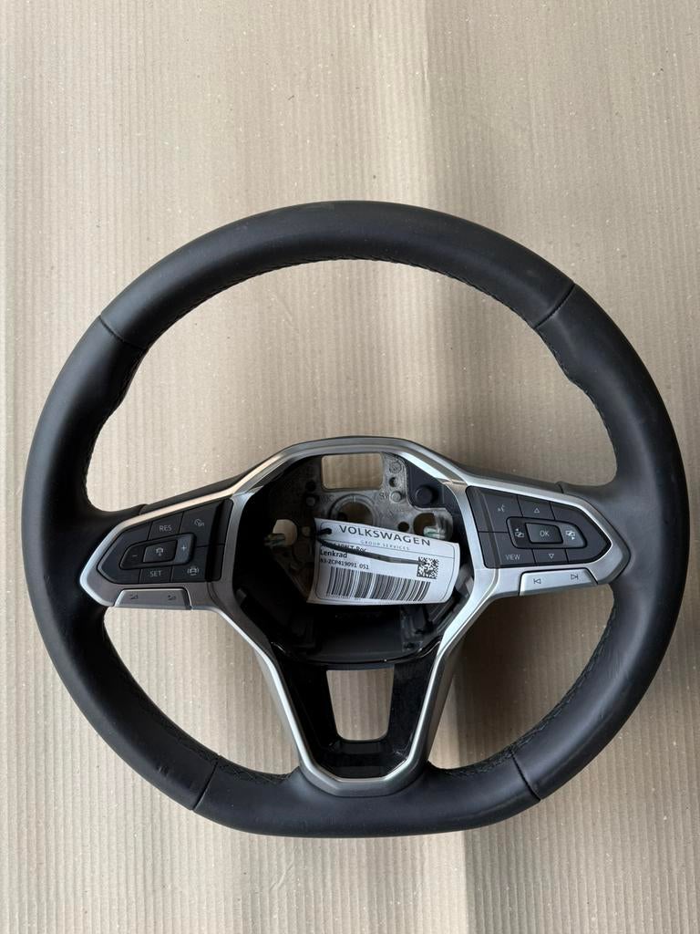 Leren stuur Vw T-roc incl. bediening, Auto-onderdelen, Besturing, Ophalen of Verzenden, Volkswagen