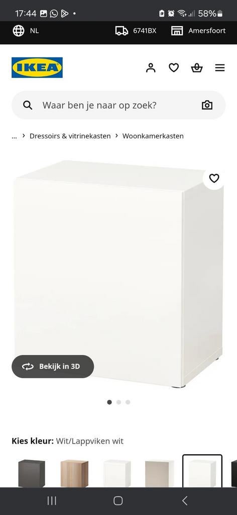 Kast Besta Ikea 2 x, Ophalen, 25 tot 50 cm, Minder dan 150 cm, Minder dan 100 cm