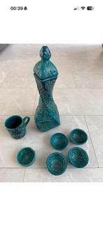 Unieke handgemaakte Turkse keramiek set, Ophalen of Verzenden