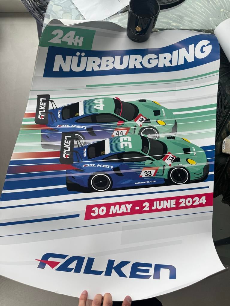 Motorsport Posters: Porsche, DTM, Nürburgring & meer!, Ophalen, Gebruikt, Deurposter of groter, Rechthoekig Liggend