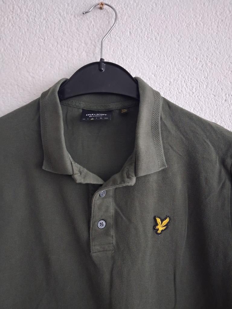 Lyle & Scott Polo Shirt - Groen - Maat M, Kleding | Heren, Polo's, Maat 48/50 (M), Ophalen of Verzenden, Lyle & Scott, Gedragen