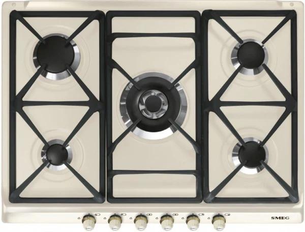SMEG RETRO CORTINA 70CM GASKOOKPLAAT WOKBRANDER SR775POD, Witgoed en Apparatuur, Kookplaten, Info@adoswitgoed.nl, Kamerlingh Onnestraat 8, Wijchen