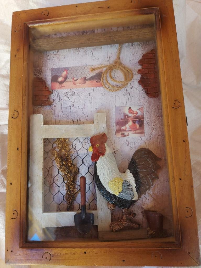 sleutelkastje "Haan", Huis en Inrichting, Kasten | Lockerkasten, Ophalen, Zo goed als nieuw, Decoratief ook voor de Paasdagen