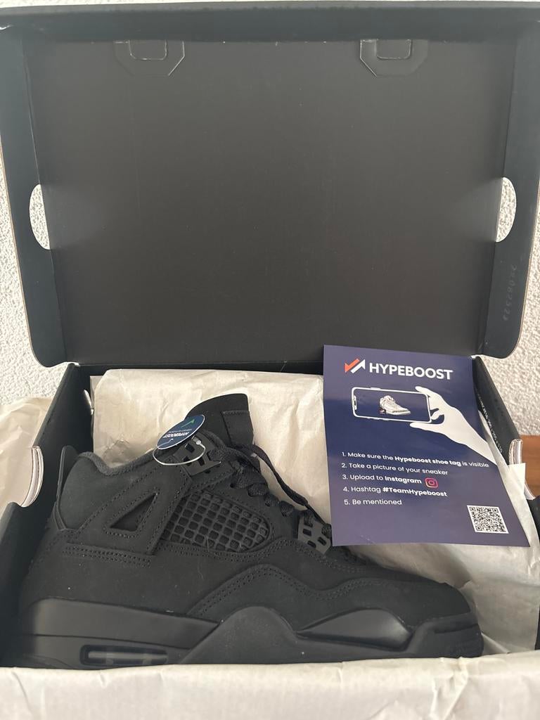 Zwarte Jordan originele sneakers NiEUW 4 retro maat 37,5, Ophalen of Verzenden, Nieuw, Zwart, Sneakers of Gympen