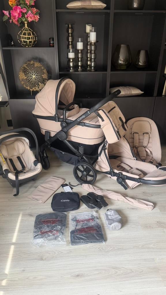 Icandy duo double kinderwagen, Ophalen, Zo goed als nieuw, Overige merken