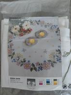 Rico borduurpakket tafelkleed met prachtige bloemen_80x80cm, Hobby en Vrije tijd, Ophalen of Verzenden, Nieuw, Handborduren, Borduurpakket
