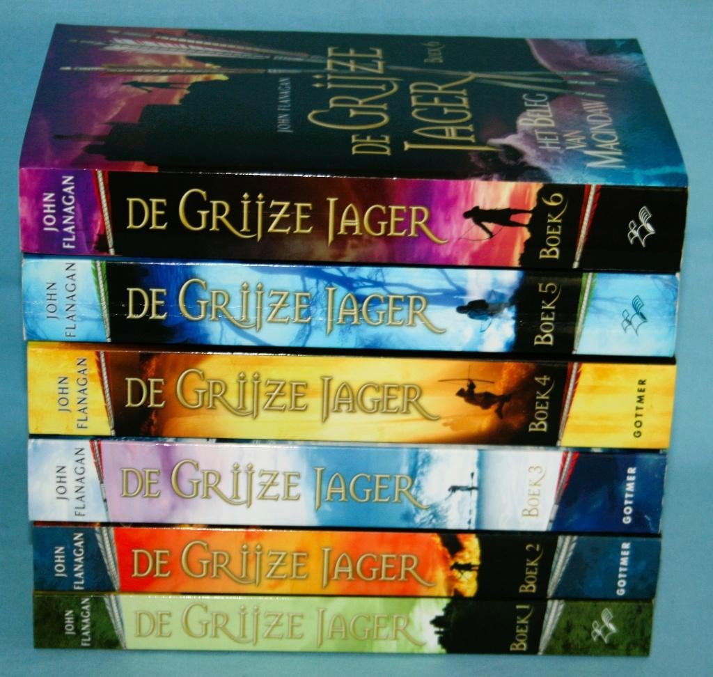 De Grijze Jager - 1 t/m 6, Ophalen of Verzenden, Gelezen, John Flanagan