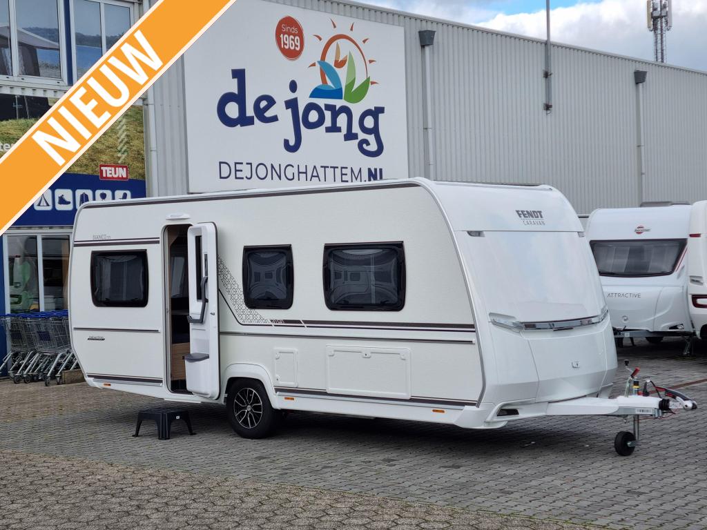 Fendt Bianco Selection 515 SG Enkele bedden - 2000 kg, Caravans en Kamperen, Rondzit, Bedrijf, Schokbreker, Overige typen