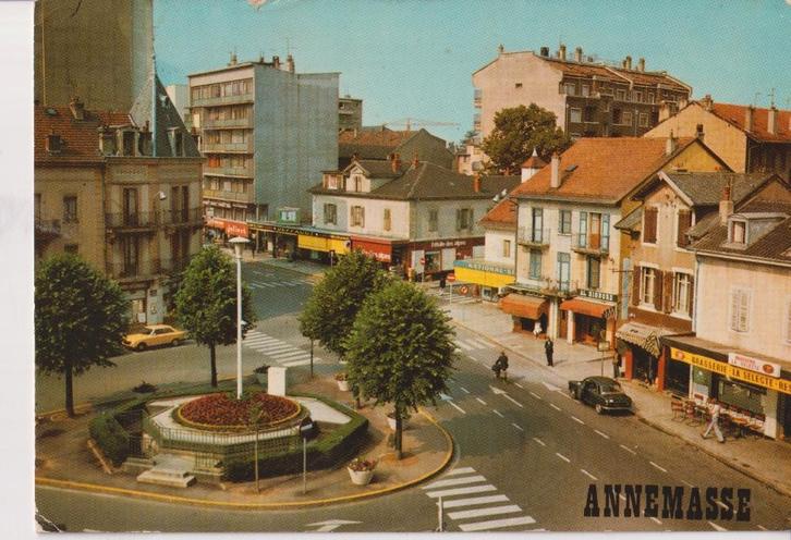 Frankrijk, Annemasse auto's, Peugeot 304 Coupe, Peugeot 204, Verzamelen, Ansichtkaarten | Buitenland, Gelopen, Frankrijk, 1960 tot 1980