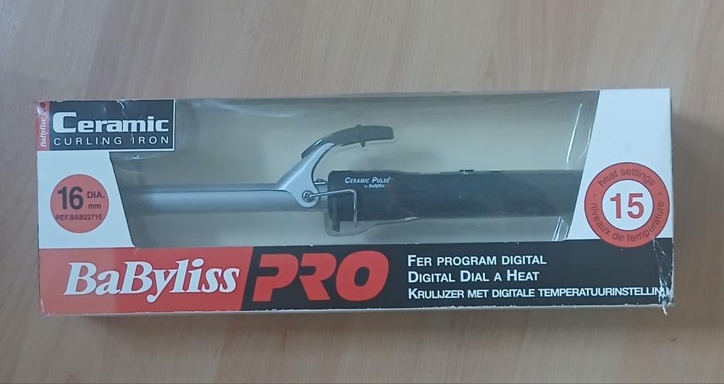 BaByliss PRO Krultang 16mm Digitale temperatuur Nieuw, Ophalen of Verzenden
