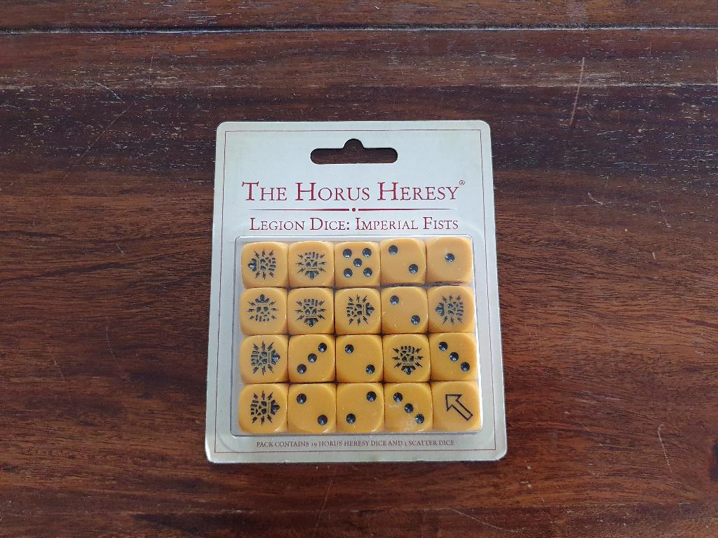 Warhammer Horus Heresy Imperial Fist Dice, Hobby en Vrije tijd, Wargaming, Ophalen of Verzenden, Nieuw, Warhammer, Toebehoren