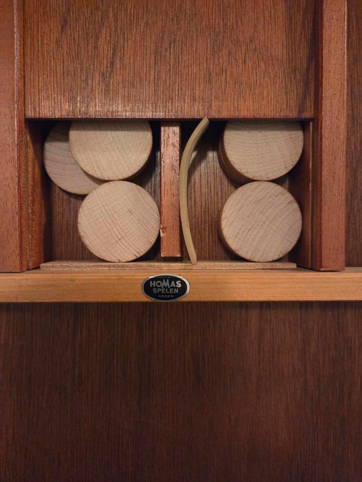 Vintage Sjoelbak Homas Spelen, Hobby en Vrije tijd, Gezelschapsspellen | Overige, Gebruikt, Een of twee spelers, Drie of vier spelers