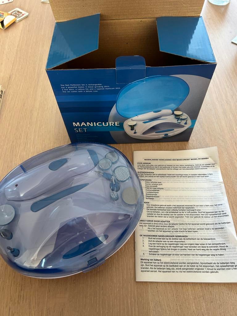 Manicure Set - Oplaadbaar Nagelverzorgingsapparaat, Ophalen, Zo goed als nieuw, Overige typen