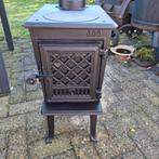 Jotul 600 met glasdeurtje, Huis en Inrichting, Kachels, Ophalen, Houtkachel, Zo goed als nieuw, Vrijstaand