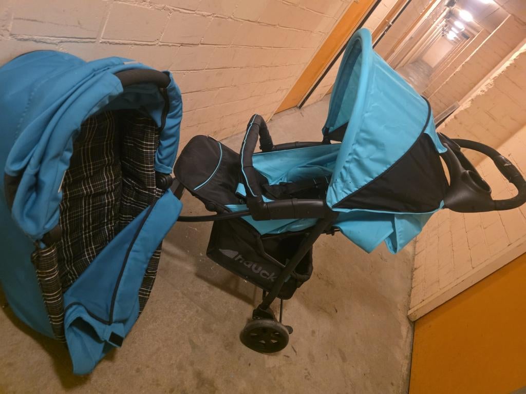 Hauck kinderwagen met reiswieg, Ophalen of Verzenden