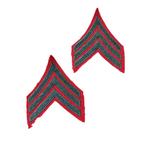 WWII USMC Sergeant Rank Stripes, Verzamelen, Militaria | Tweede Wereldoorlog, Ophalen of Verzenden, Amerika, Embleem of Badge