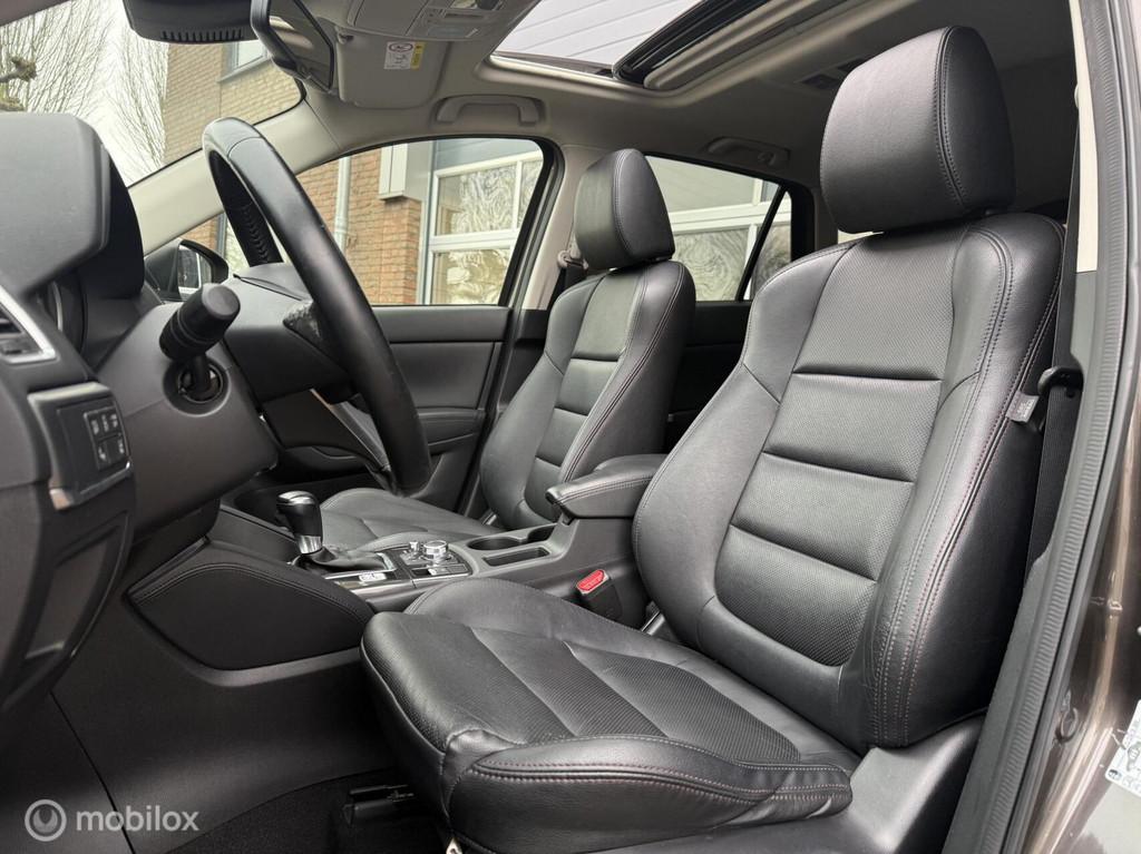 Mazda CX-5 2.5 SkyActiv-G 192 GT-M 4WD Schuifdak Leer Navi C, Auto's, Mazda, Automaat, Zwart, Bruin, 1415 kg