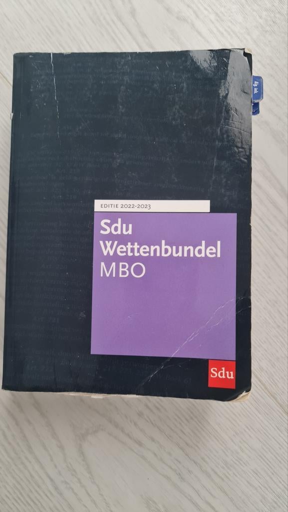 SDU Wettenbundel MBO 2022-2023, Boeken, Gelezen, Ophalen of Verzenden, MBO, SDU