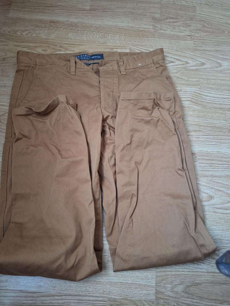 Heren broek, Kleding | Heren, Bruin, Ophalen of Verzenden, Zo goed als nieuw, Maat 46 (S) of kleiner