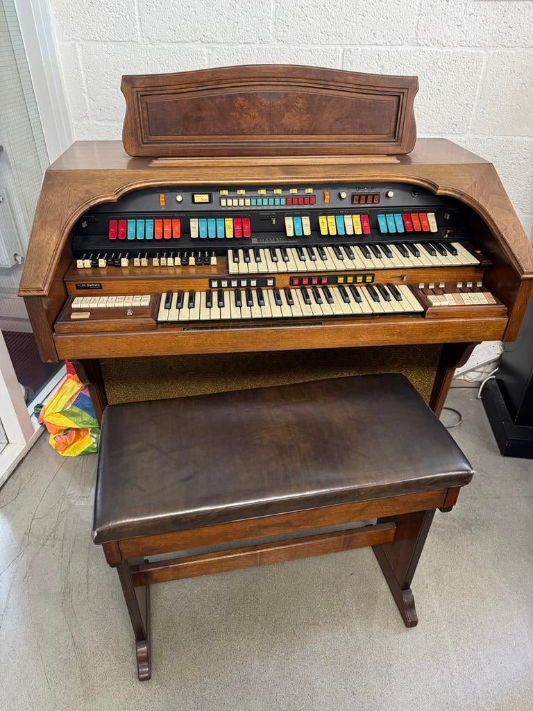 Vintage Hammondorgel met Leslie-animatie, Muziek en Instrumenten, Ophalen of Verzenden, Gebruikt, 2 klavieren, Hammondorgel