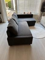 FRIHETEN Hoekslaapbank met opberger, donkergrijs, Ophalen, Gebruikt, Tweepersoons, Overige maten