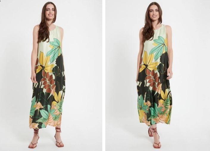 Ana Alcazar maxi jurk zijde, maat 38 Nieuw met kaartje, Kleding | Dames, Jurken, Nieuw, Maat 38/40 (M), Groen, Onder de knie, Ophalen of Verzenden