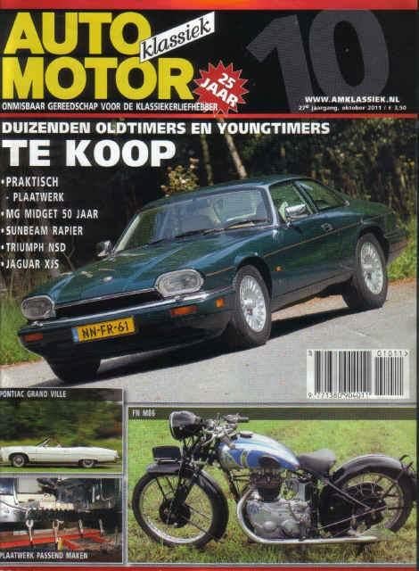 AMK 10 2011 : Jaguar XJS Coupe - Sunbeam Rapier - Pontiac, Ophalen of Verzenden, Gelezen, Algemeen