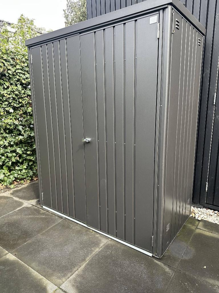Biohort Tuinkast Donkergrijs metallic, Tuin en Terras, Ophalen, Gebruikt, Metaal, Overige typen