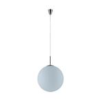 Lindby hanglamp Marike, Ø 40 cm, wit, glas, globe, E27, Ophalen, Nieuw, Glas, Minder dan 50 cm