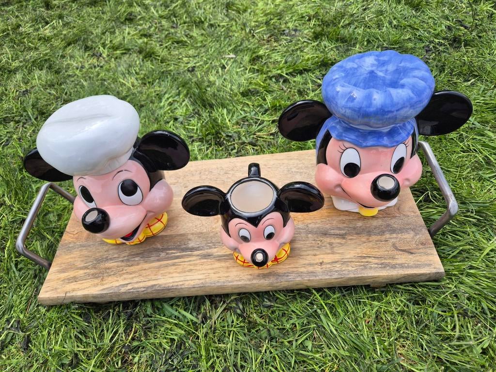 Originele Disney Mickey & Minnie theepot en theekopjes, Ophalen