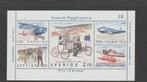 Zweden blok Vlieghistorie (1984)., Verzenden, Zweden, Postfris