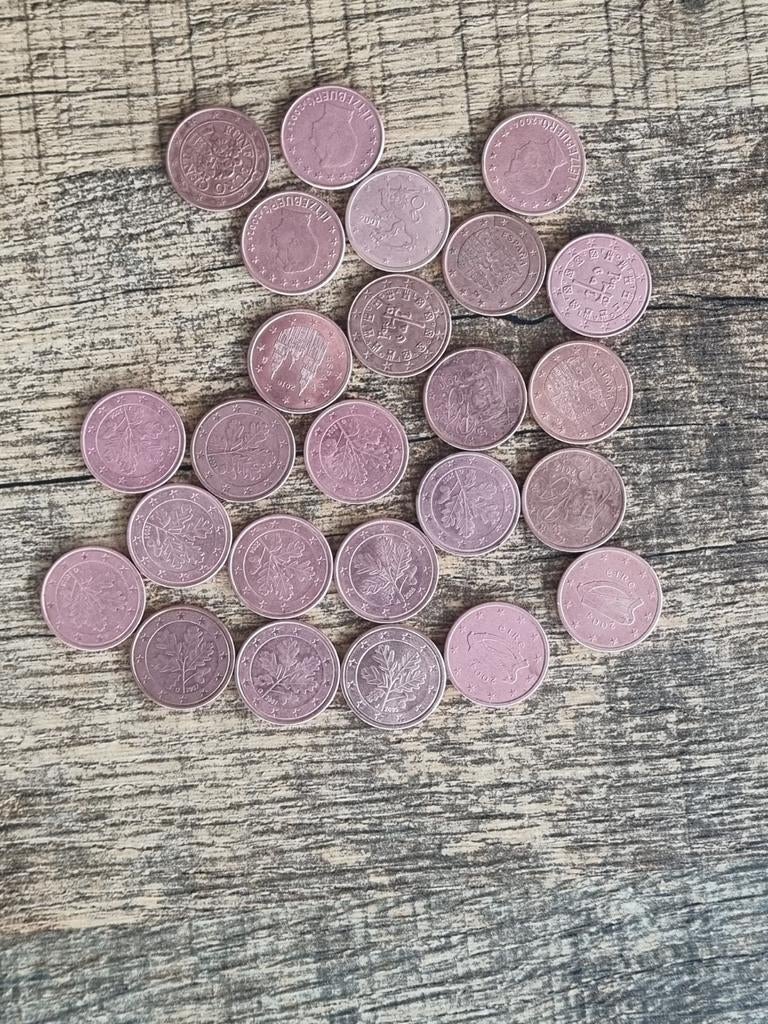 Verschillende euromunten 0.01 tot 1 euro, Ophalen of Verzenden