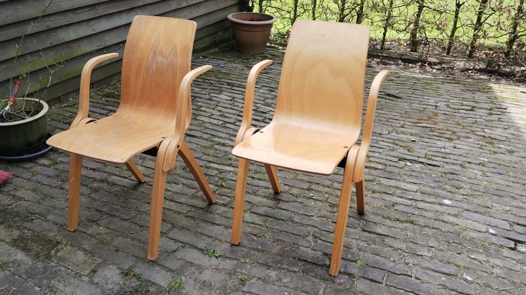 Meerdere HÅG (Peter Opsvik) stoelen - Gebogen Hout, Huis en Inrichting, Stoelen, Gebruikt, Vijf, Zes of meer stoelen, Hout, Overige kleuren