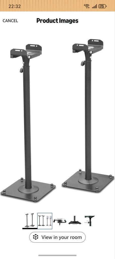 2 Metalen Luidsprekerstandaards, Ophalen of Verzenden