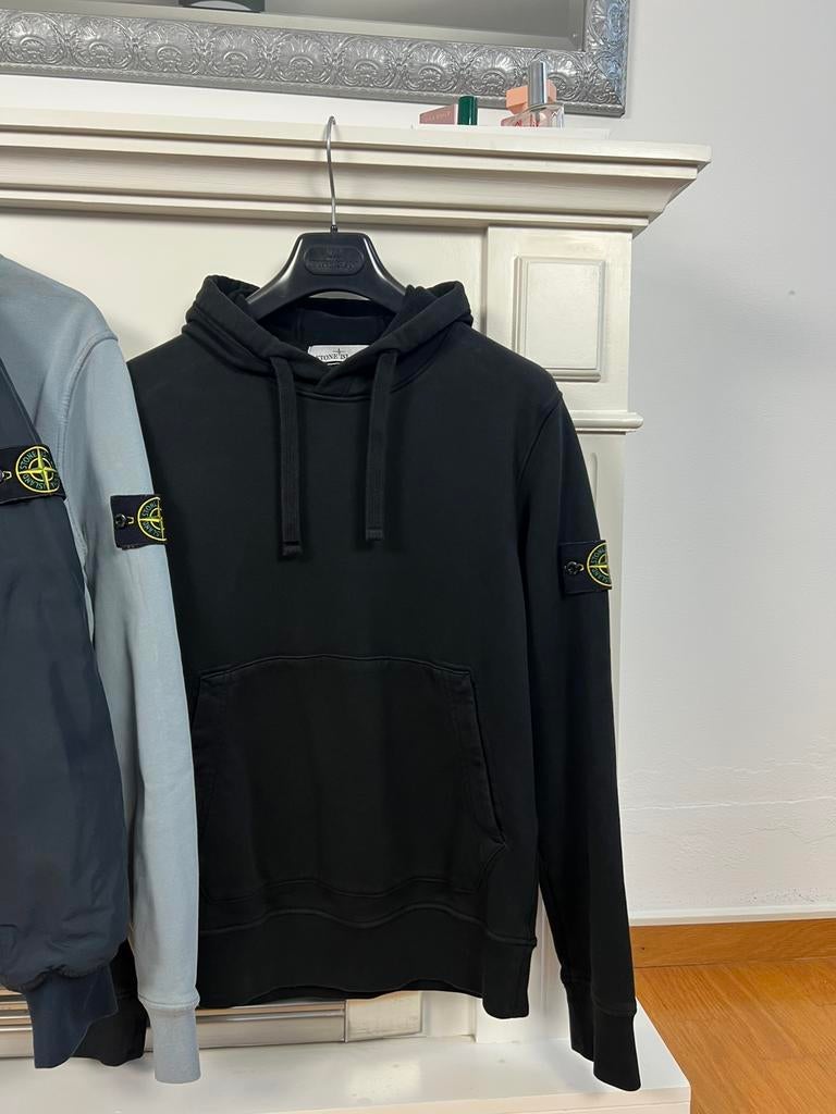 Stone Island | Hooded Sweater | Black | Size S, Ophalen of Verzenden, Zo goed als nieuw, Maat 46 (S) of kleiner, Zwart