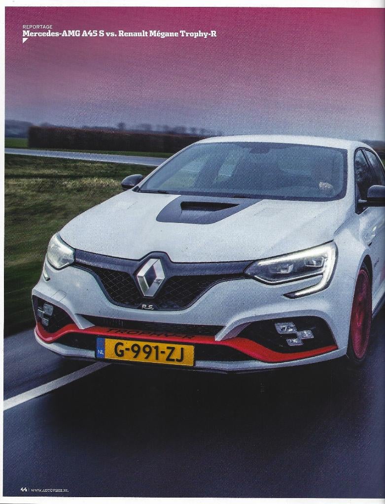 Autovisie test Mercedes AMG A45 S versus Megane Trophy-R, Ophalen of Verzenden, Gelezen, Overige merken