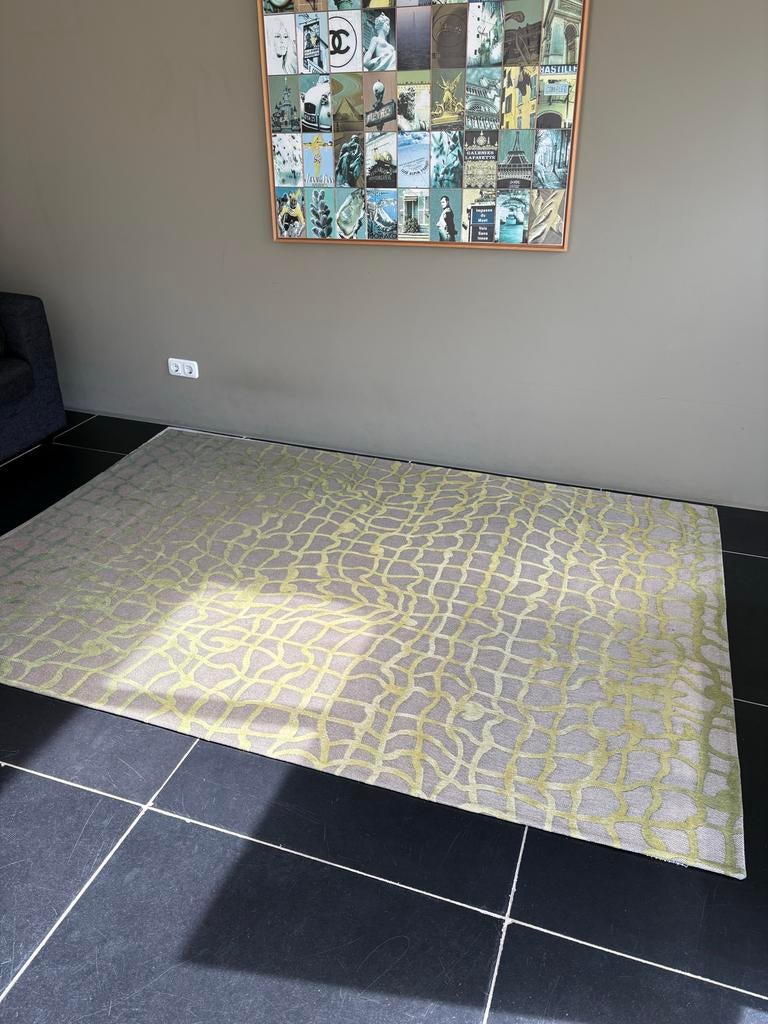Louis de Poortere Mad Men Dedalo 9204 Republic Green Tapijt, Huis en Inrichting, Stoffering | Tapijten en Kleden, Ophalen, 150 tot 200 cm