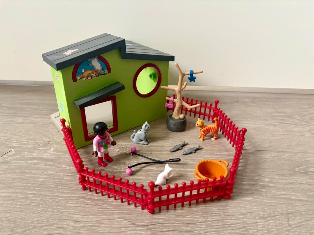 Playmobil kattenverblijf., Ophalen of Verzenden, Gebruikt, Los playmobil