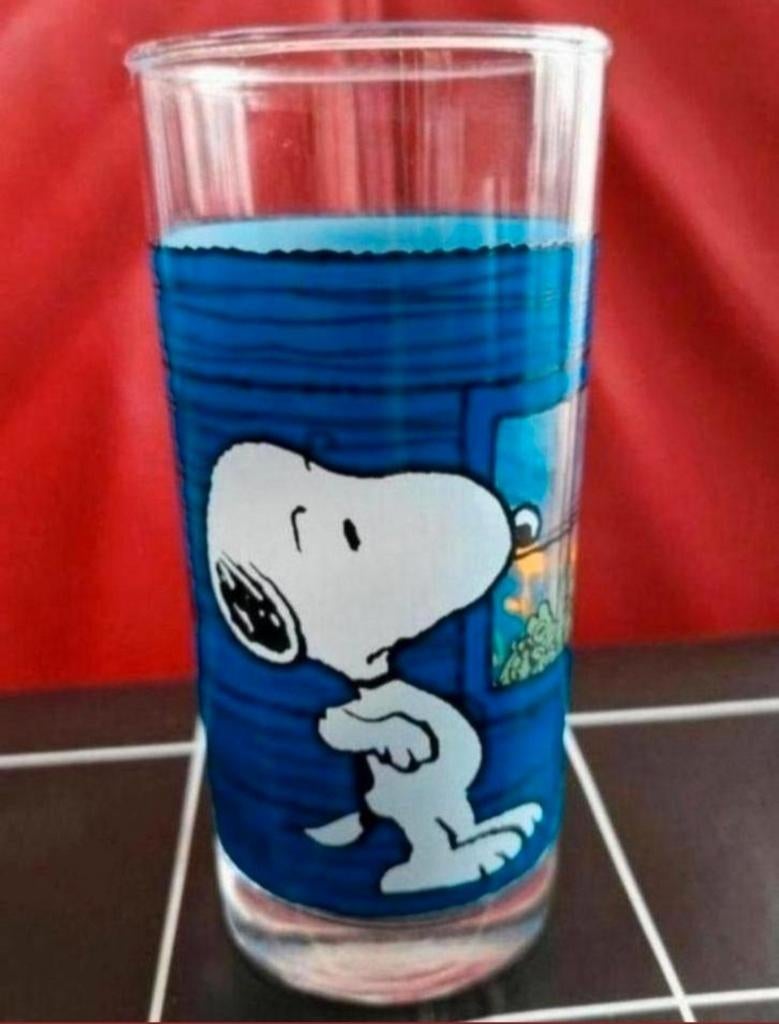 Glas Snoopy en Woodstock, Verzamelen, Ophalen of Verzenden, Zo goed als nieuw