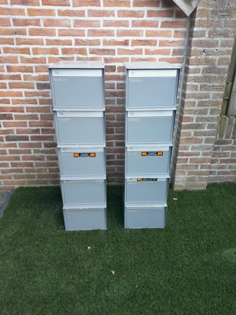brievenbuskasten, brievenbussen, Ophalen, Gebruikt, Staal, Wandbrievenbus