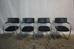Vitra vis a vis vergaderstoel kantoorstoel sledestoel 10x, Ophalen, Gebruikt, Stof, Zwart