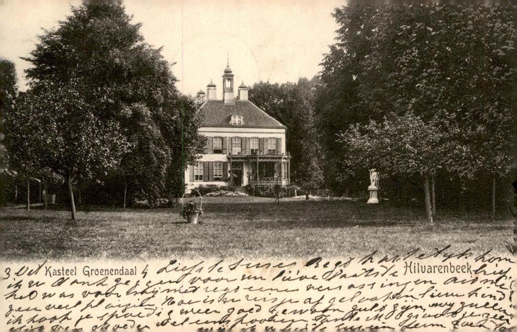 Hilvarenbeek Kasteel Groenendaal # 638, Verzenden, Voor 1920, Gelopen, Noord-Brabant