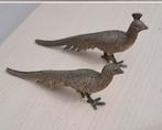 Verzilverde fazantenbeeldjes,, Ophalen of Verzenden