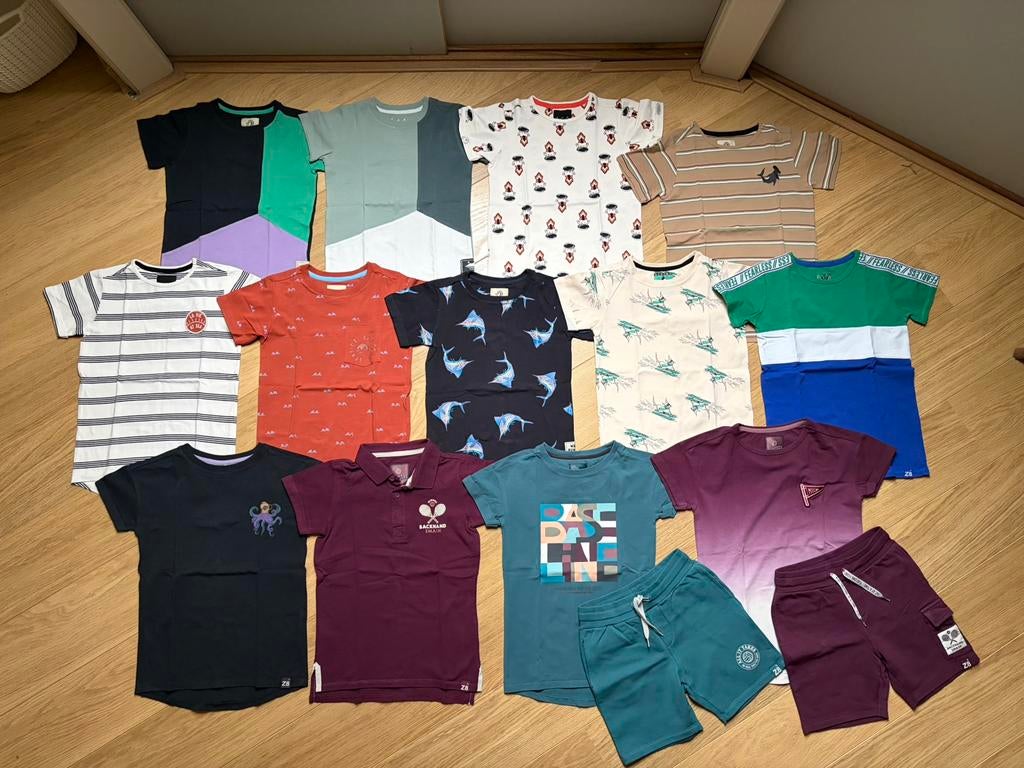 Groot pakket 15x Z8 shirts shorts jongens 116/122 ZGAN, Ophalen of Verzenden, Zo goed als nieuw, Jongen, Shirt of Longsleeve