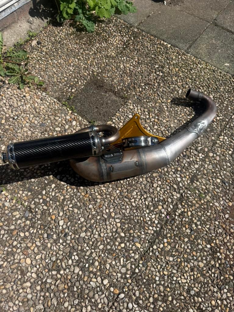 PM59 Piaggio 125-180 Uitlaat!, Fietsen en Brommers, Brommers | Tuning en Styling, Ophalen of Verzenden, Zo goed als nieuw