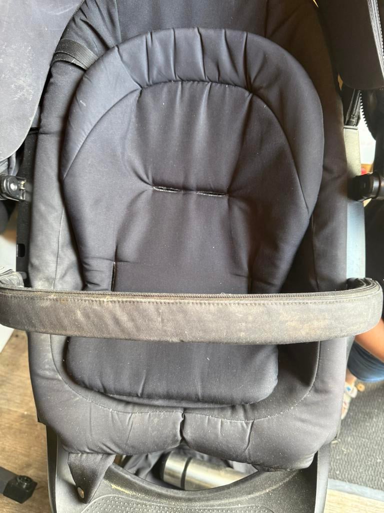 Kinderwagen stokke en kinderzitje, Ophalen of Verzenden, Zo goed als nieuw