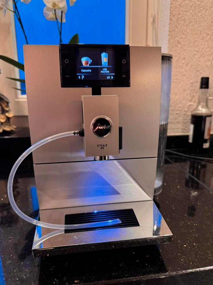 Jura ENA 8 koffiemachine, Witgoed en Apparatuur, Koffiezetapparaten, Refurbished, Koffiebonen, Koffiemachine, Afneembaar waterreservoir