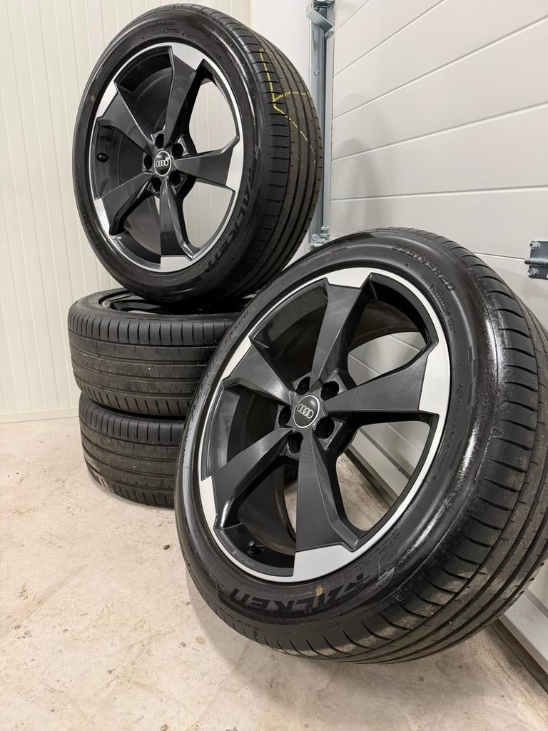 Originele Audi Q5 SQ5 velgen 20 inch met zomerbanden 5x112, Banden en Velgen, Ophalen of Verzenden, 235 mm, 20 inch