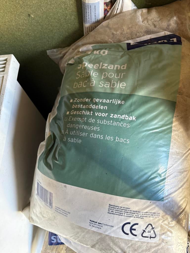 6 zakken Speelzand van 25 kg - Ideaal voor Zandbak, Tuin en Terras, Zand, Ophalen, Nieuw, Speelzand