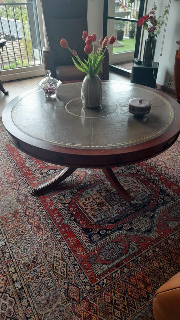 salontafel100.cm bij 100.cm, Huis en Inrichting, Tafels | Salontafels, 50 tot 100 cm, Rond, Minder dan 50 cm, 50 tot 100 cm